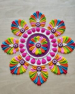 rangoli designs flower
