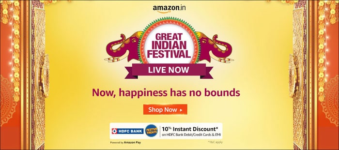 Amazon Great Indian Festival Sale Offers
